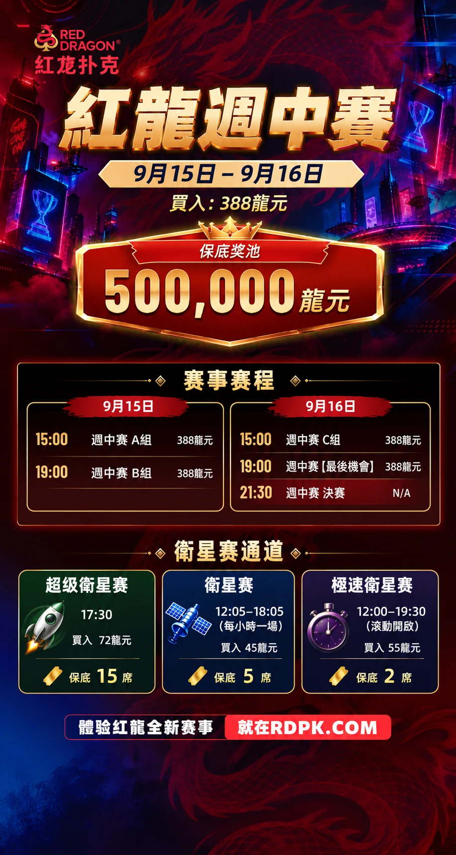 紅龍周中系列賽